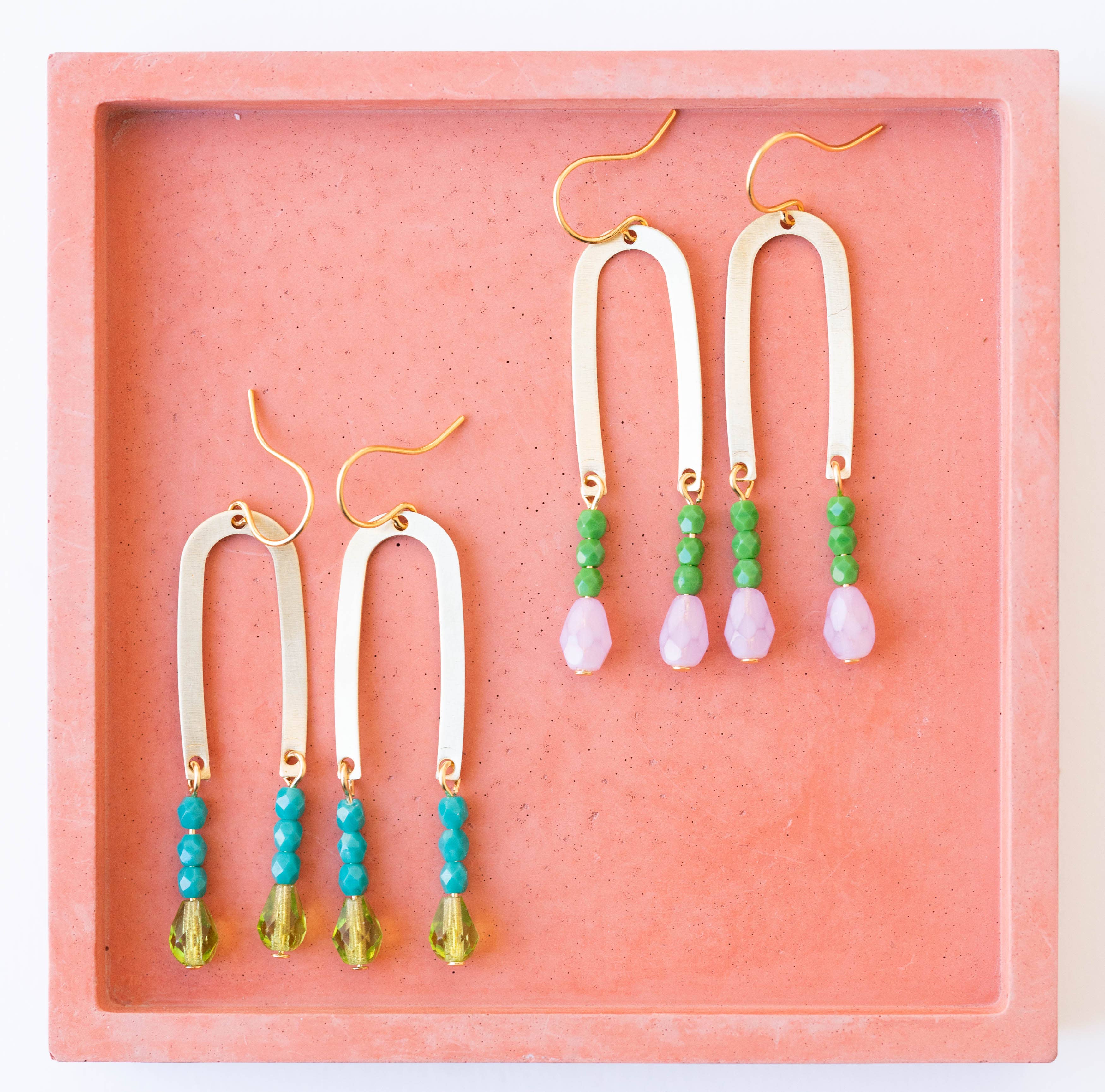 Nest Pretty Things - Wholesale Dangle Earrings - Long Arch Beaded Earrings2
