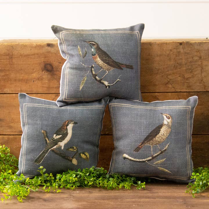 Audrey's Home & Gift - Wholesale Throw/Decorative Pillow - Pillows - Birds On Branches (Pk/03 Ast)