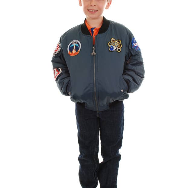 Up And Away - Wholesale Jacket - Kids - Space Shuttle Jacket - Blue3