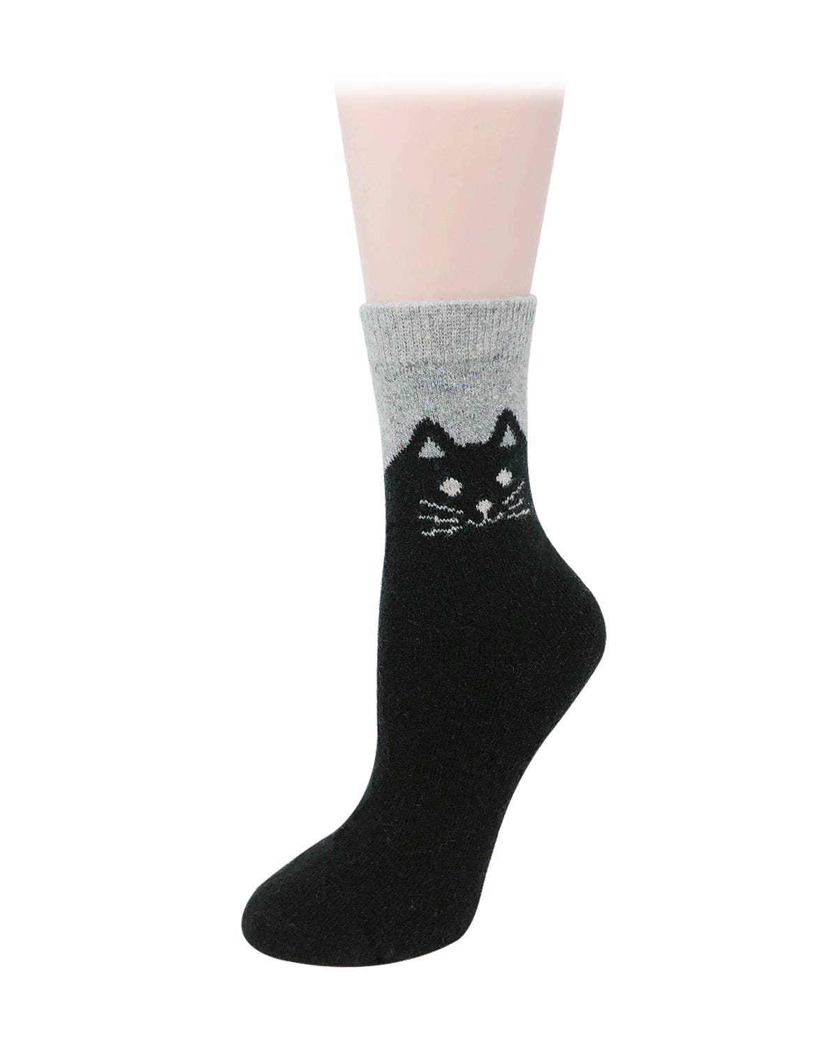 Wrapables.com - Wholesale Socks - Women's - Wrapables Women Thick Winter Warm Cat Wool Socks (Set of 5)5