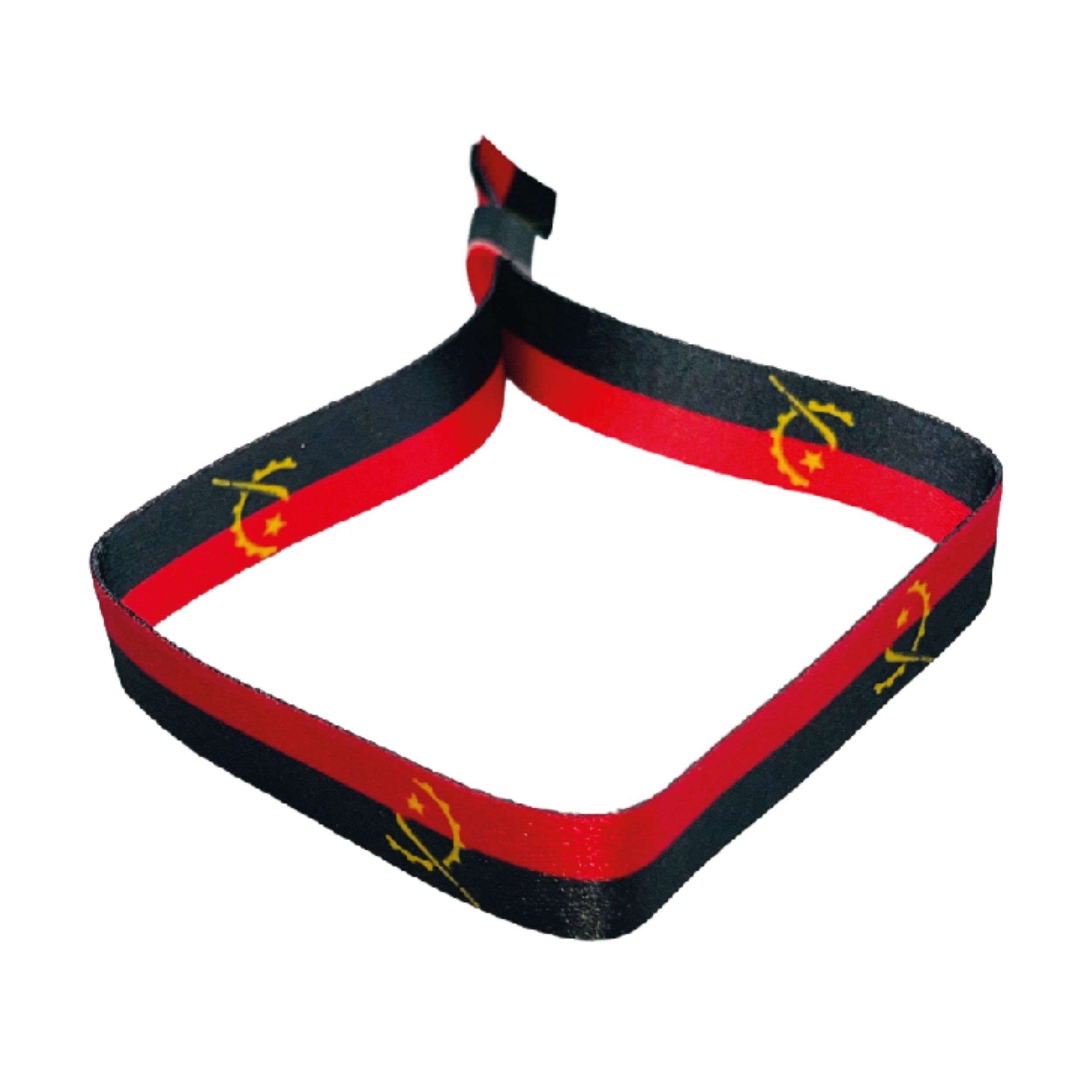 Astur Pins - Wholesale Woven/Braided Bracelet - Bracelet – Flag of Angola - P6640