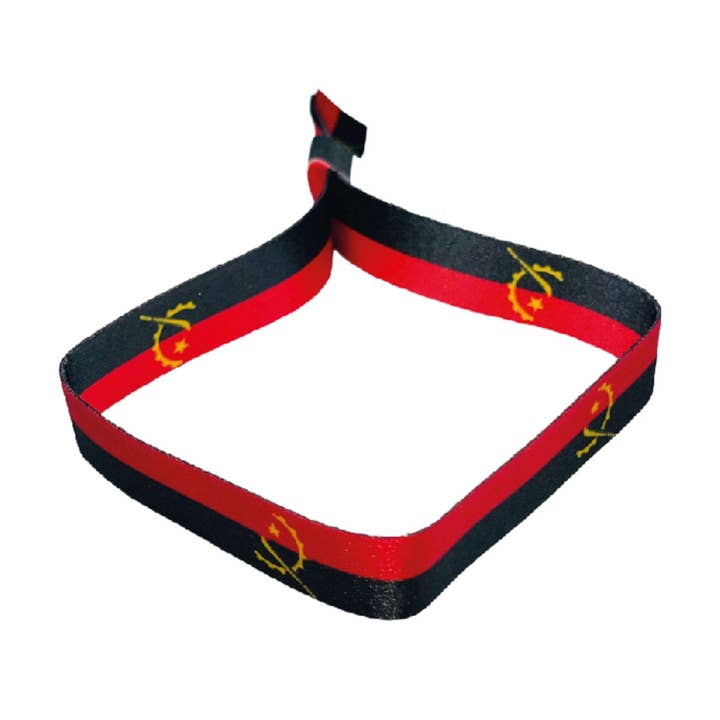 Astur Pins - Wholesale Woven/Braided Bracelet - Bracelet – Flag of Angola - P664