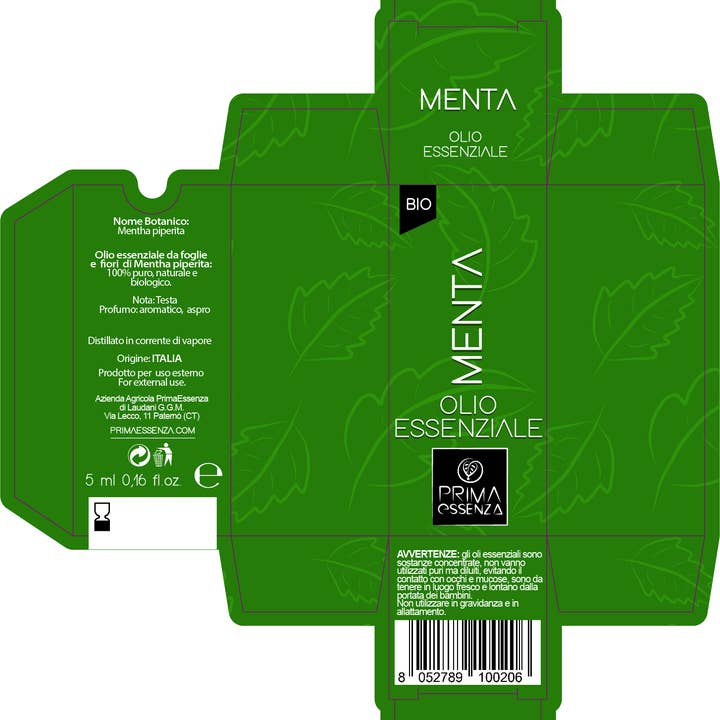 Prima essenza – Großhandel Ätherisches Öl – Ätherisches Minzöl 5 ml.