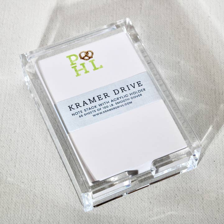 Kramer Drive - Wholesale Stationery/Notecard Set - Philadelphia PHL Pretzel Note Stack2