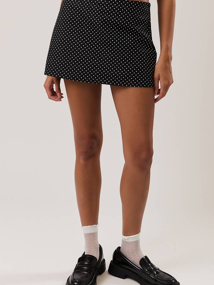 POLKA DOT MID RISE SKORT for wholesale by LE LIS