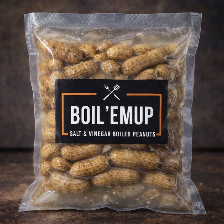 Salt & Vinegar Boiled Peanuts for wholesale by Boil 'Em Up