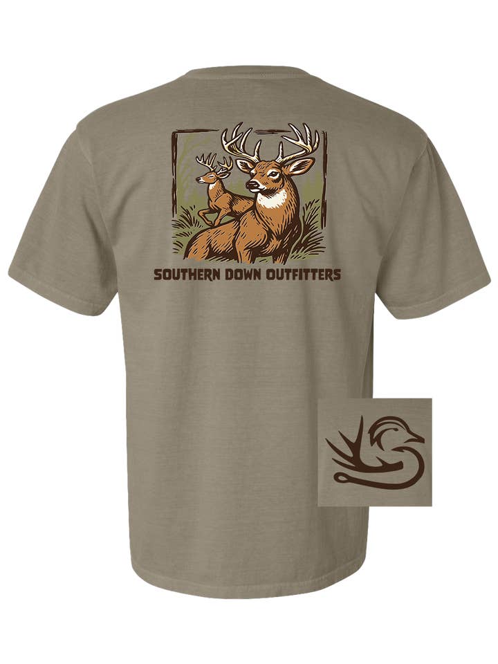 T-shirt 2 Bucks pour la vente par Southern Down Outfitters
