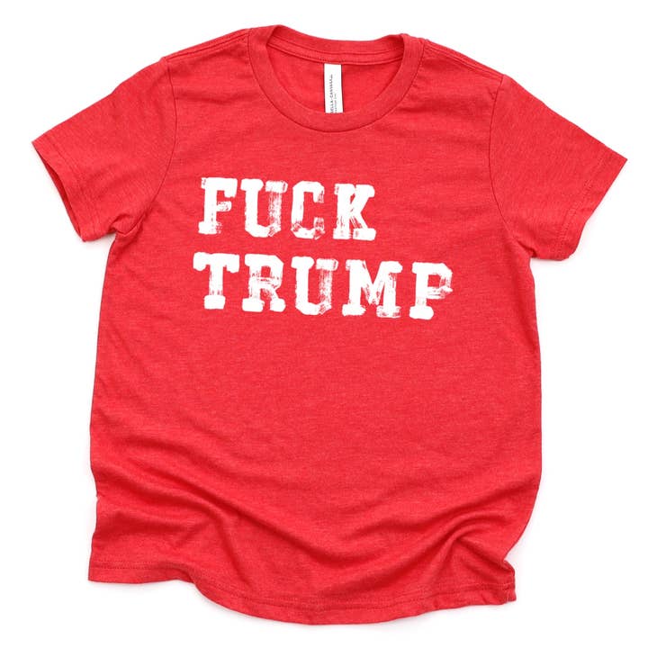 Fuck Trump Adult Unisex Tee for wholesale by Naked Mangoes