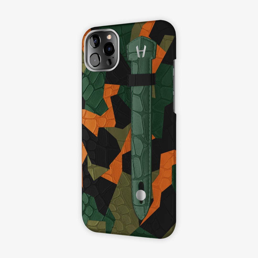 Hadoro Paris – Engroshandel Telefonetui – Kvinder – Alligator Vinkel Camo Finger Taske til iPhone 12 Pro Max6