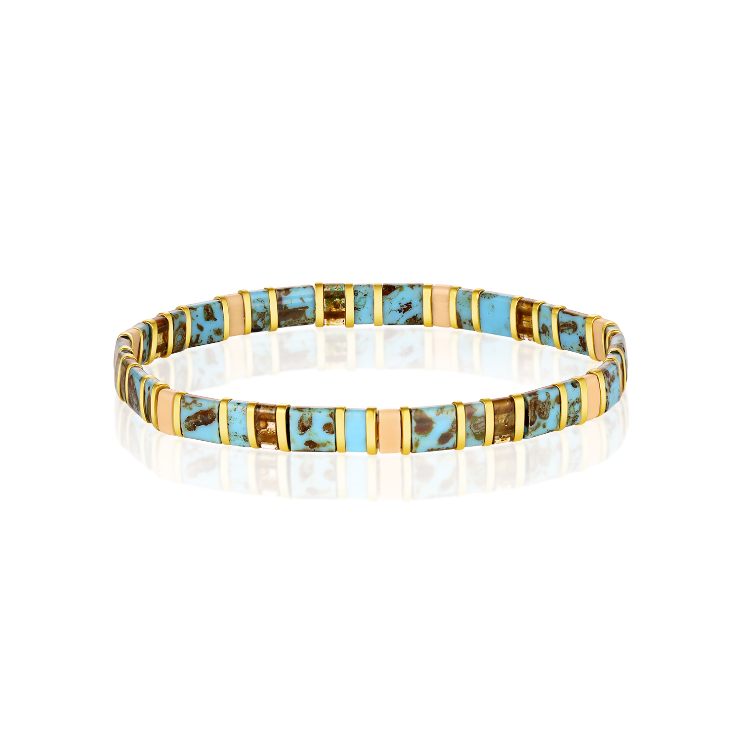 Born to Rock Jewelry - Vente Bracelet de perles - Laguna - bracelet extensible empilable0