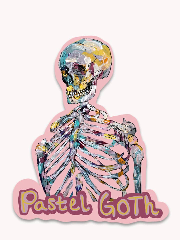 Pastel Goth Sticker for wholesale by Heather Freitas