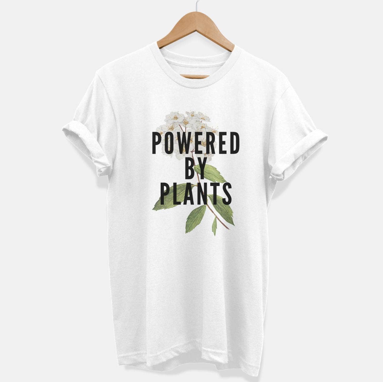 VO – wholesale Screen printed t-shirt – unisex – Powered By Plants Ethical Vegan T-Shirt (Unisex)0