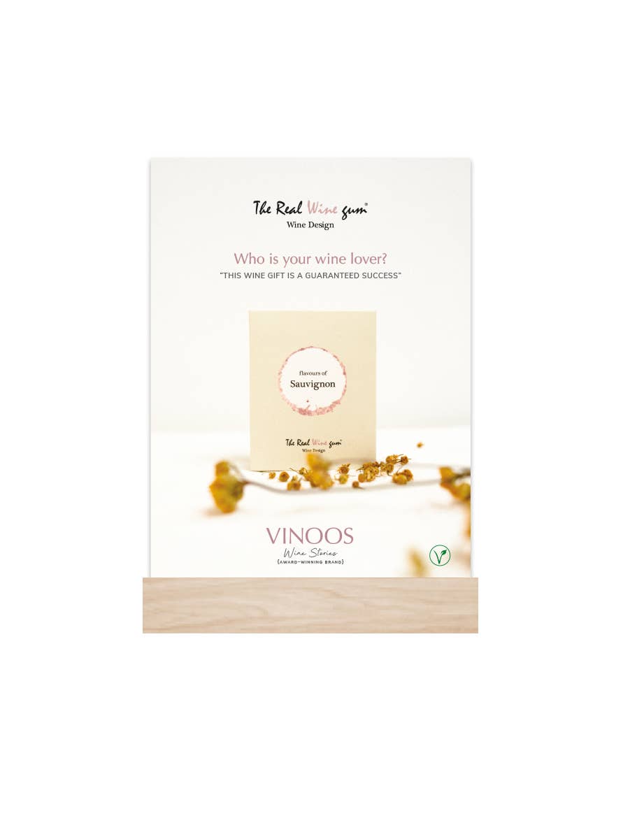 Vinoos - Wine Stories - Wholesale Gummy - Real Wine Gum Showcard (Not for Resale)
