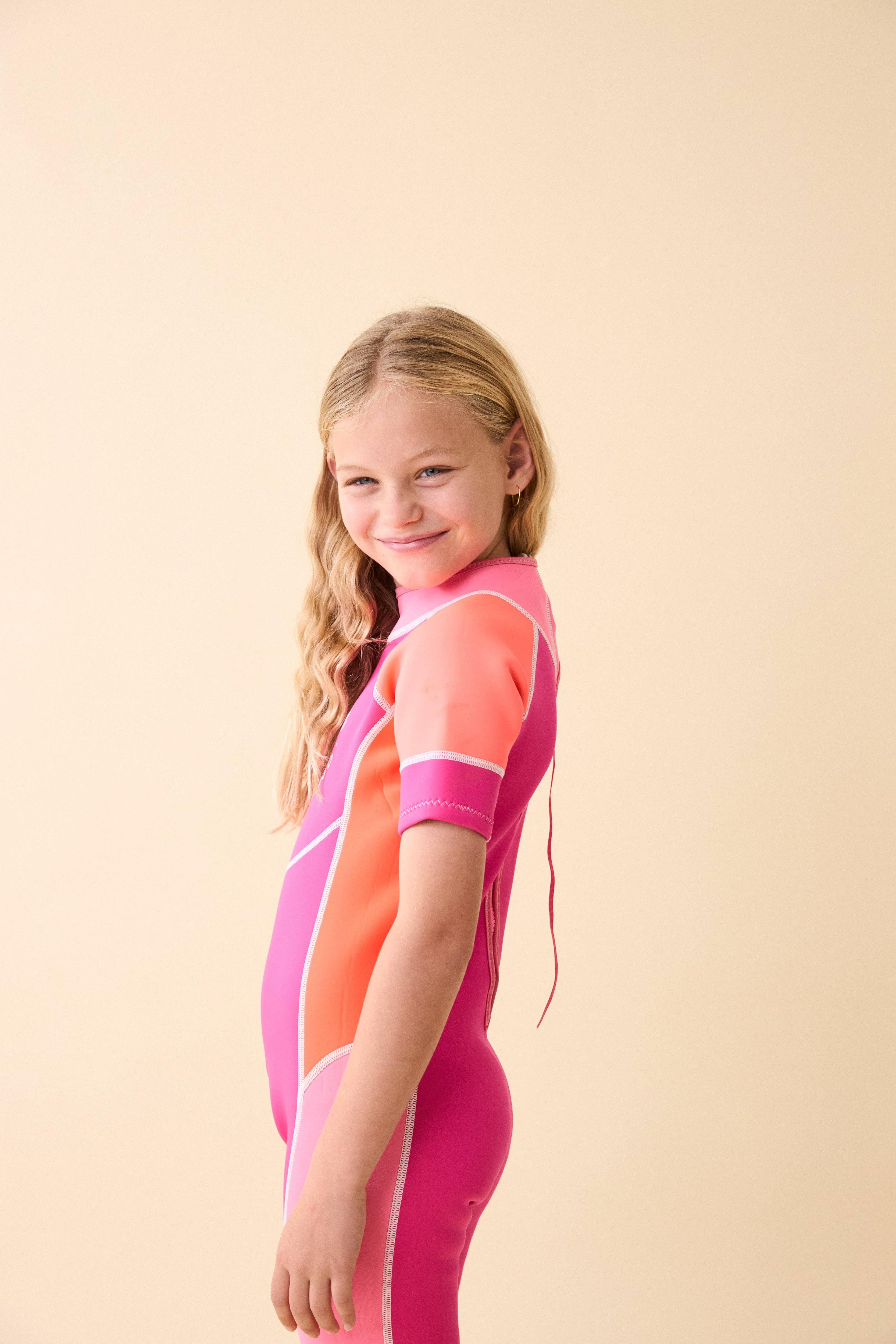 Days in the Sand - Vendita all'ingrosso Muta - Bambini - Purple Swirl - Muta Springsuit 2mm3