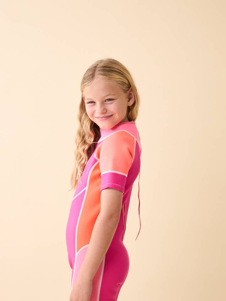 Days in the Sand - Vendita all'ingrosso Muta - Bambini - Purple Swirl - Muta Springsuit 2mm3