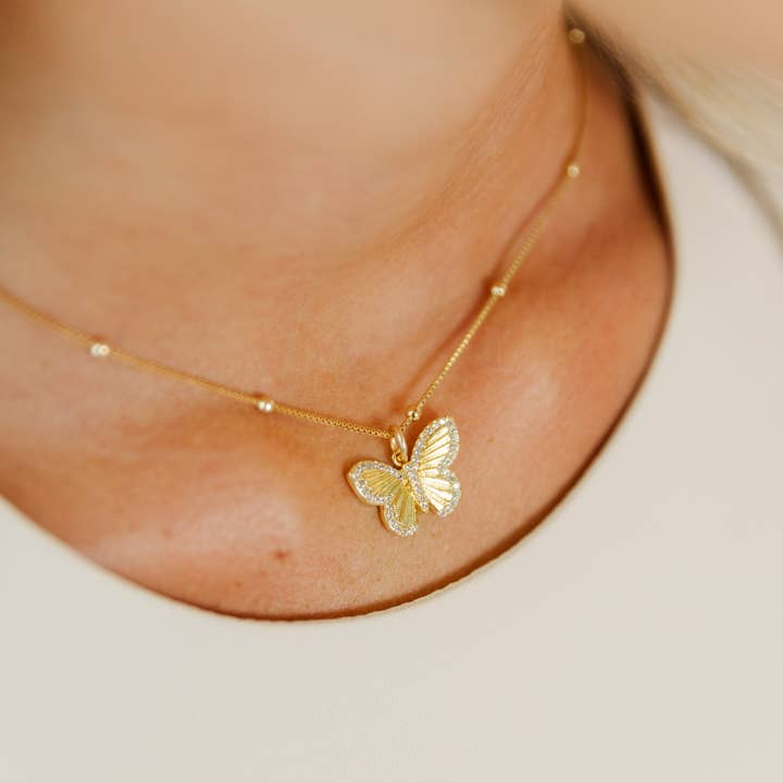 Taylor Shaye Designs - Wholesale Pendant/Charm Necklace - Laura Butterfly Necklace