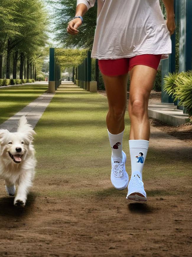 White Best Creative Socks For Pet Lovers, 2 Pairs-8 Looks! for wholesale on Faire8