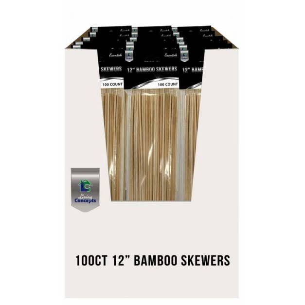 Living Concepts - Wholesale Skewer - Skewers Bamboo 12" 100CT