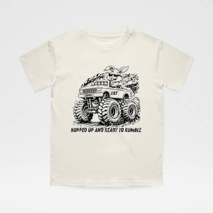 DAS EGGSLAYER TEE - VINTAGE CREAM (NUR VORNE) für den Großhandel von Little Rad Things