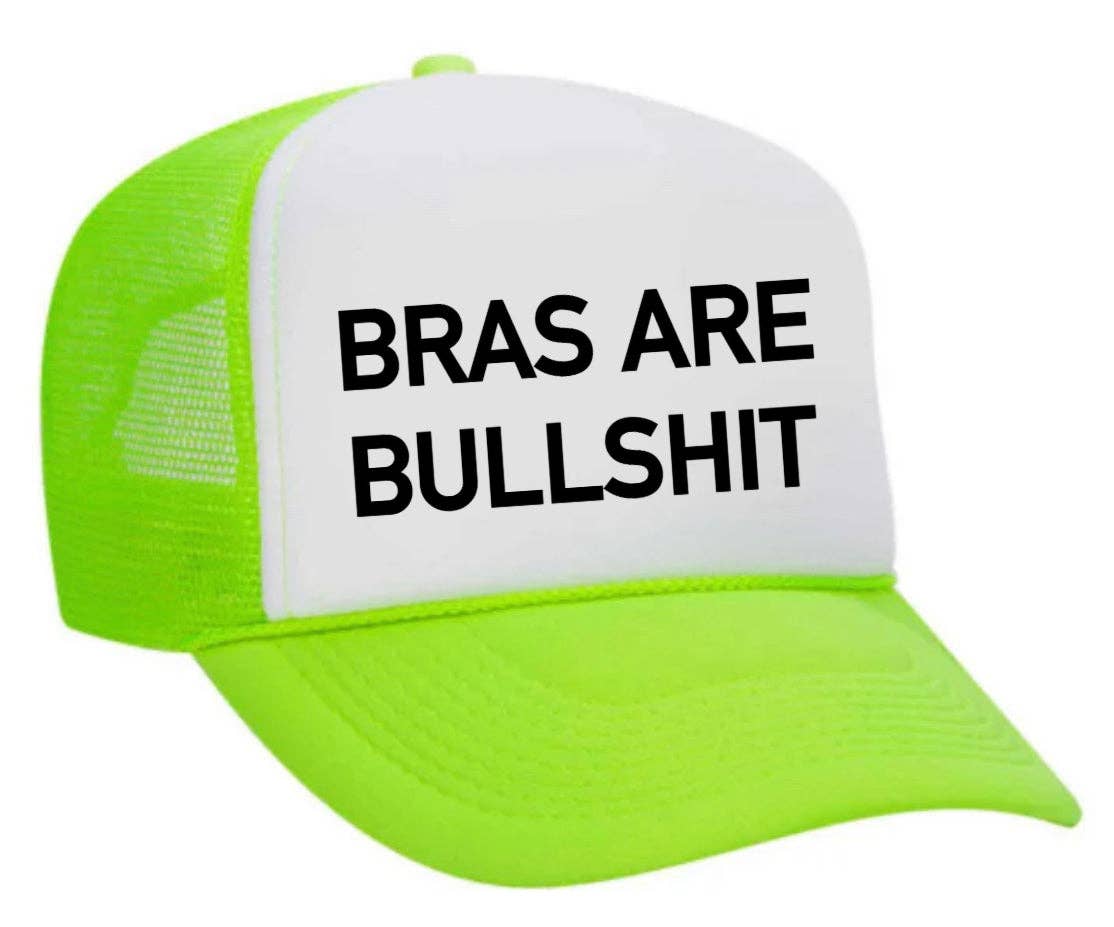 Inappropriate Trucker Hats - Wholesale Trucker Hat - Women's - Bras Are Bullshit Trucker Hat19