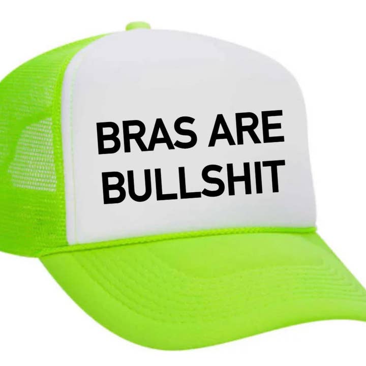 Inappropriate Trucker Hats - Wholesale Trucker Hat - Women's - Bras Are Bullshit Trucker Hat19