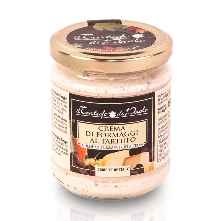 Crema ai quattro formaggi e tartufo estivo 180 gr per la vendita all'ingrosso da parte di Il Tartufo di Paolo di Emanuele Menichini & c. SAS