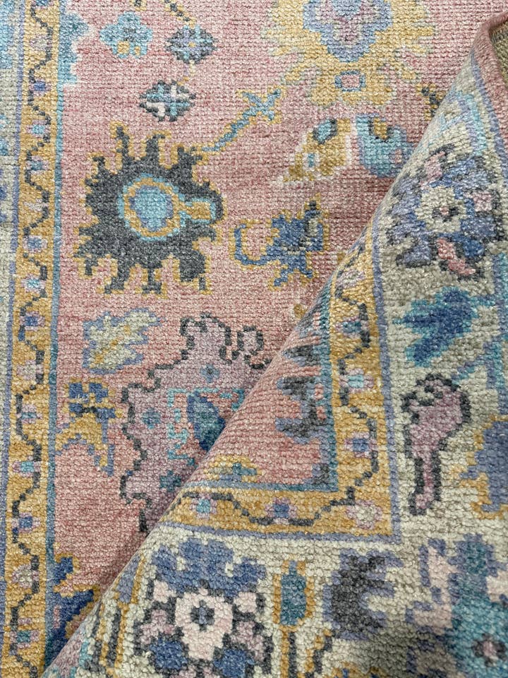 Verena 4x6 Light Pink Oushak for wholesale by Banana Manor Rug Co.