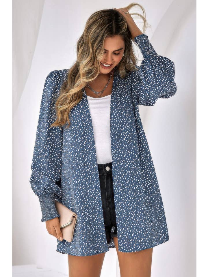 CC Wholesale Clothing - Wholesale Blouse - Women's - Front Open Leopard Print Loose Fit Top7