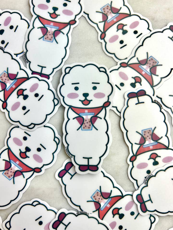 BTS RJ Boba Sticker - BT21 RJ Sticker for wholesale by Choodaloo