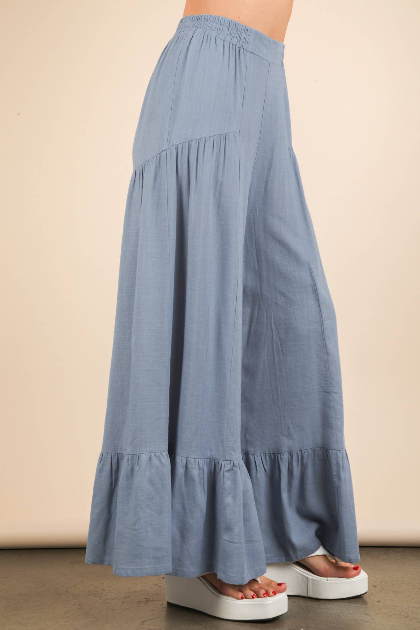 VERY J - Vendita all'ingrosso Pantalone - Donna - NP70692-Pantaloni Comodi a Vita Elastica Palazzo15