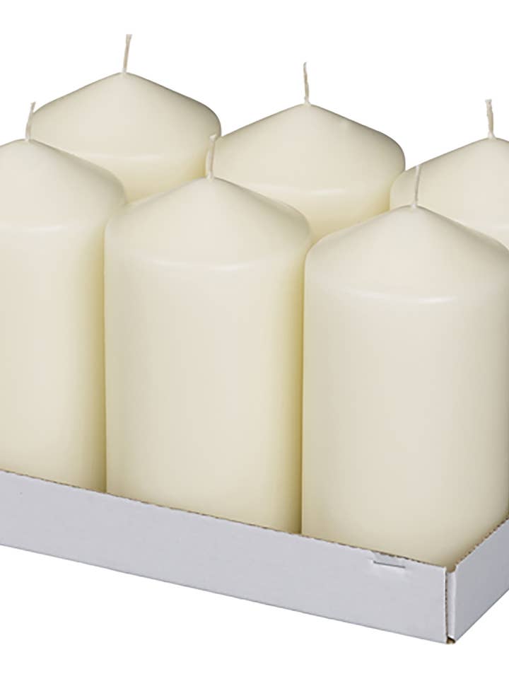 Candela a Colonna Neutra 120/60 Vassoio 6 Avorio per la vendita all'ingrosso da parte di Sfeerpunt