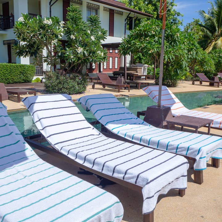 Arkwright Home - Wholesale Beach Towel - 2 Pack of Chaise Lounge Chair Towels, Fitted Pocket15