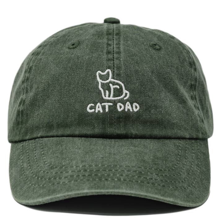 The Hungry Sloth - Wholesale Baseball Cap - Men's - Cat Dad Embroidered Dad Hat