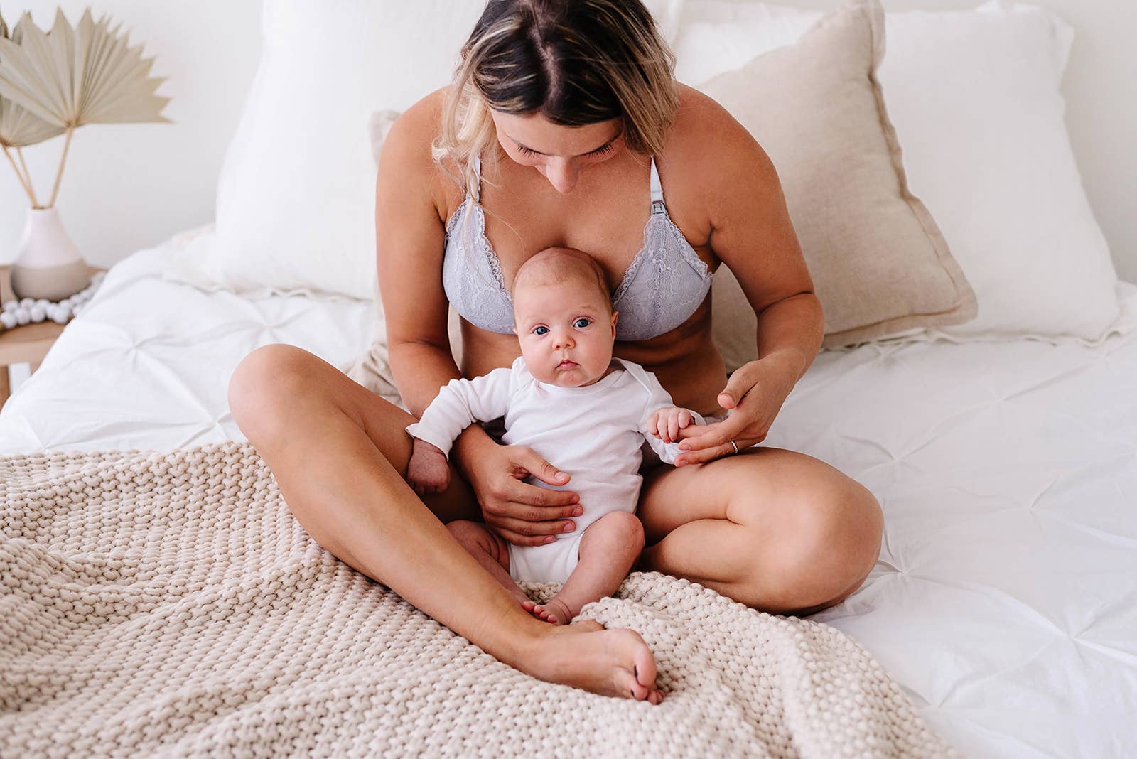 Gris Francés Bralette de lactancia de encaje (gris francés) de venta al por mayor en Faire4