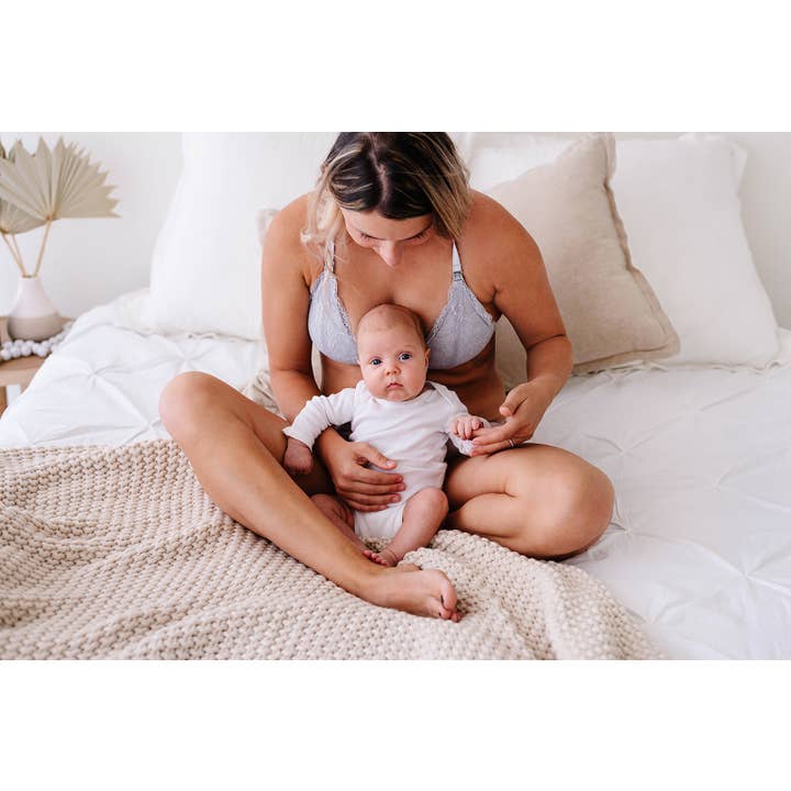 Gris Francés Bralette de lactancia de encaje (gris francés) de venta al por mayor en Faire4