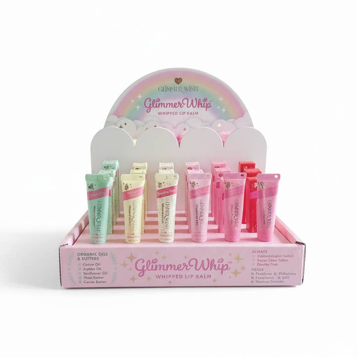Glimmer Whip Set + FREE Display Tray + 6 FREE Samples for wholesale by Glimmer Wish