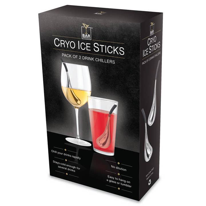 Refrigeratori per bevande Bar Originale Cryo Ice Stick, confezione da 2 per la vendita all'ingrosso da parte di Original Products UK/EU