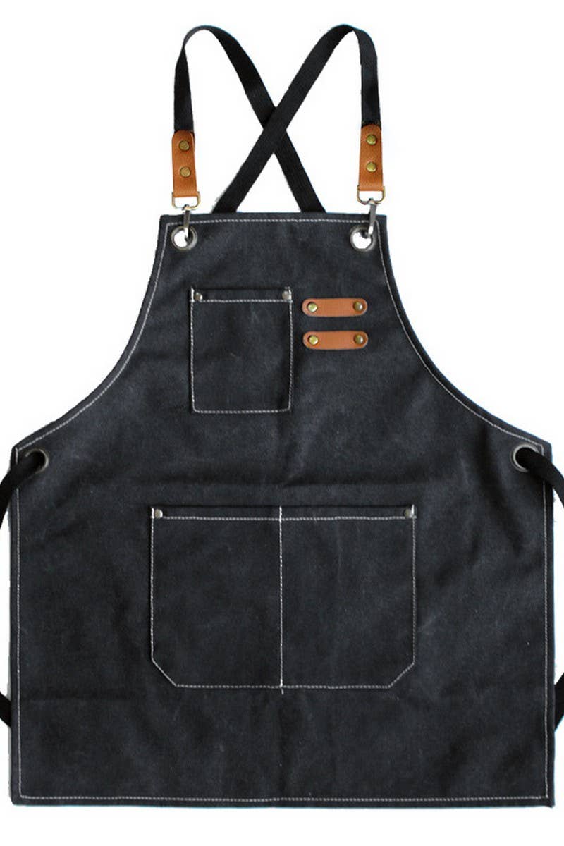 NINEXIS - Wholesale Apron - Kids - CWAB3990_COTTON CANVAS CHILDREN'S PAINTING APRON0