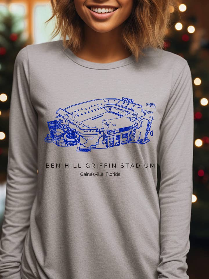Ben Hill Florida Gator's Stadion Langarmshirt für den Großhandel von Uncommon Label