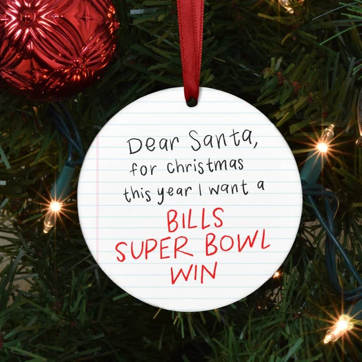 Tiny Buffalo Designs Co. - Wholesale Ornament - Dear Santa Ornament