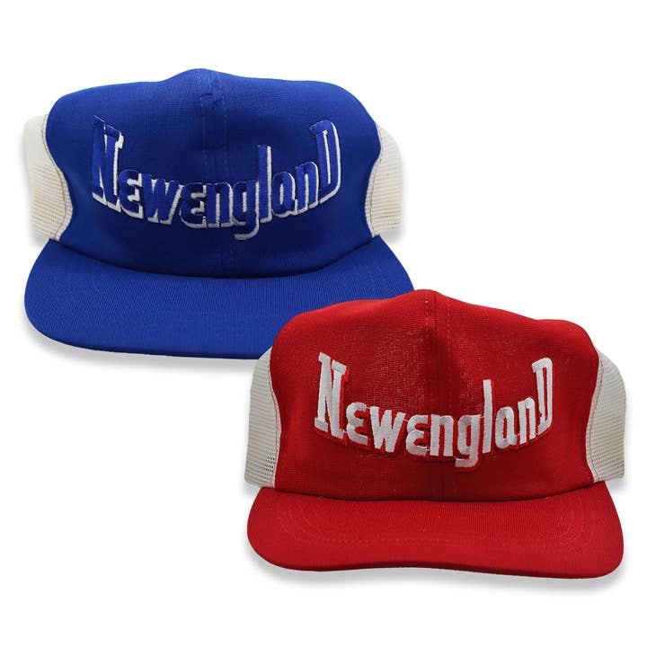 Cappello Trucker Vintage con Toppa New England per la vendita all'ingrosso da parte di Hungry Ghost Press