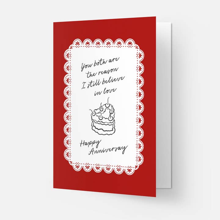 Kaart Blanche - Venta al por mayor Tarjetas de aniversario - Todavía creo - tarjeta de felicitación de moda (Copia)1