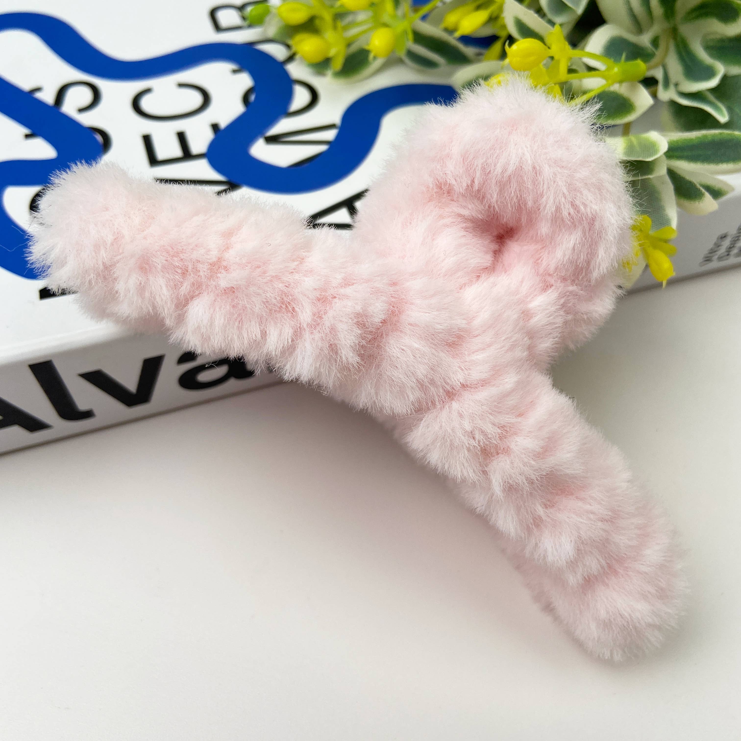 TheDivaSoap – Großhandel Haarclip – Damen – Einfarbige Haarspange aus Plüsch Herbst-Winter6