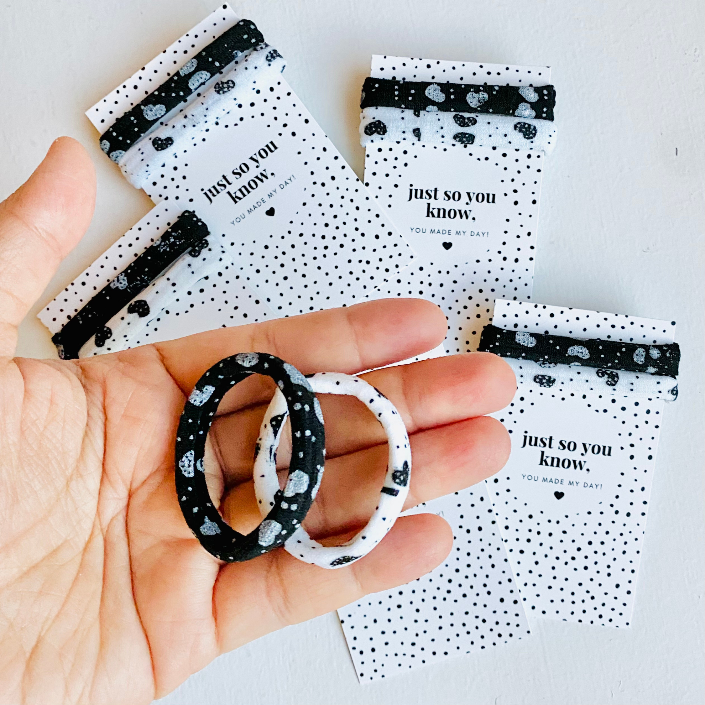 Tiny Gift Society – wholesale Hair tie – Thank You Gifts Mini Heart Hair Tie3