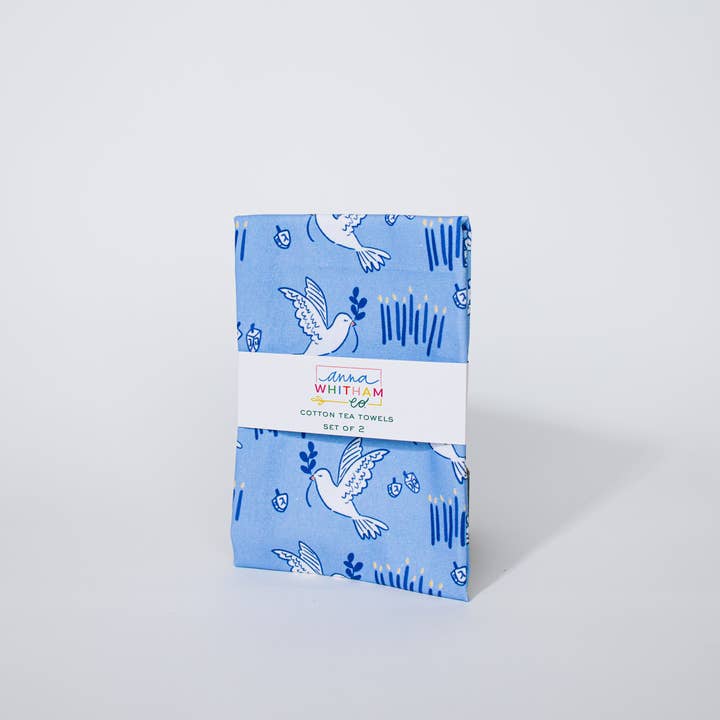 Conjunto de Toalhas Hanukkah Peace and Light por atacado de Anna Whitham Co.