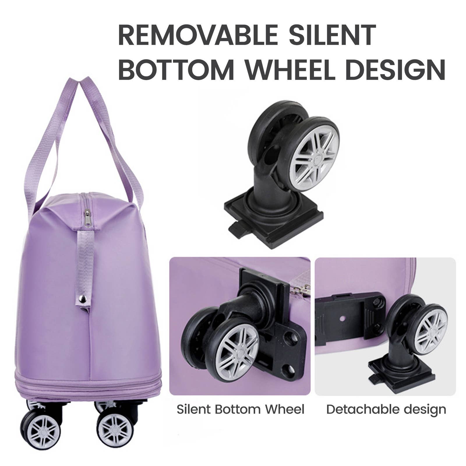wandf - Wholesale Tote Bag - Unisex - Rolling Duffle Bag, Expandable Tote Bag with Spinner Wheels9