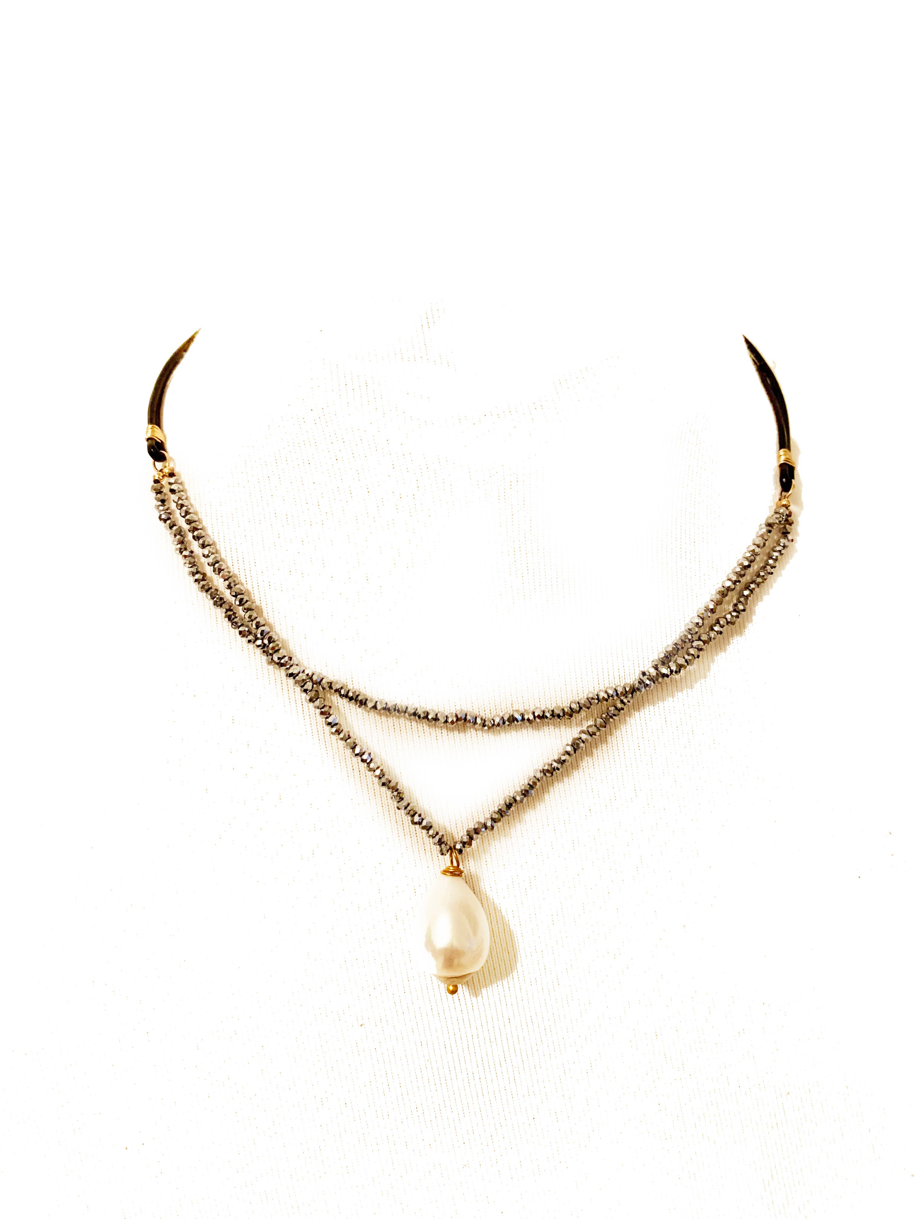 Hila - Wholesale Pendant/Charm Necklace - Cape Double Stranded Pendant Necklace12