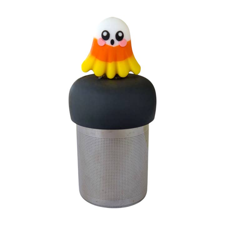 Candy Corn Ghost | Floating Tea Steeper | Black Base for wholesale by Float2infuse Tea Infuser