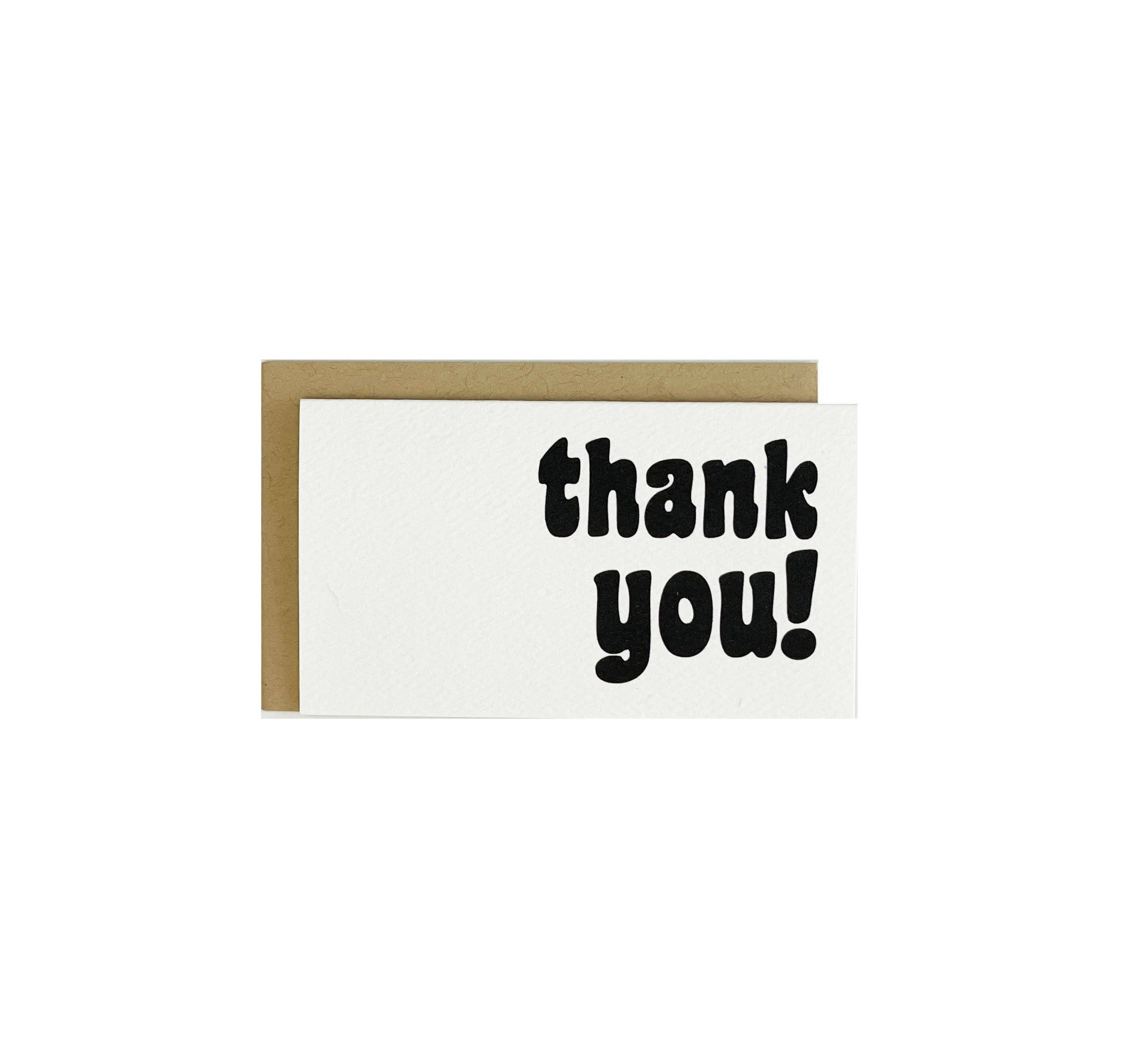 drawn by water - Wholesale Thank You Card - Mini Card Thank You-Bubble