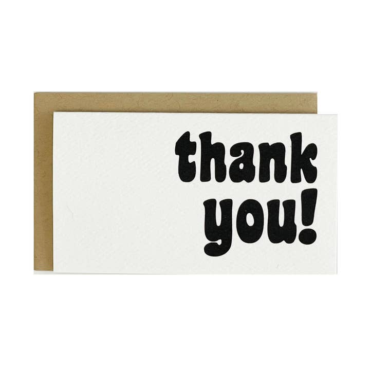 Mini Card Thank You-Bubble for wholesale by drawn by water